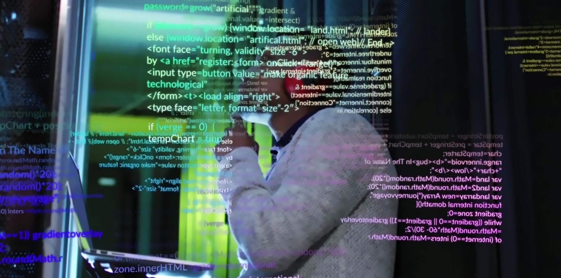 Students collaborating on programming projects in modern learning environment